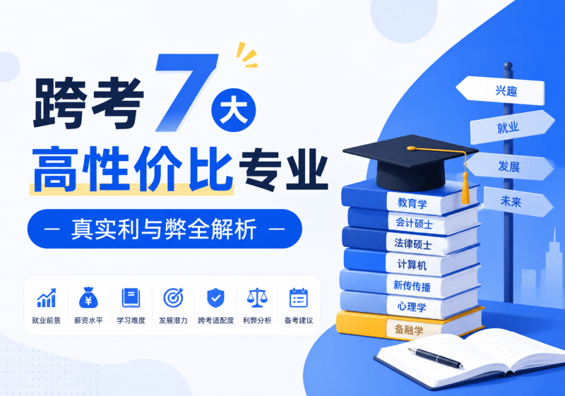 跨考7大高性价比专业，真实利与弊全解析-考研栈
